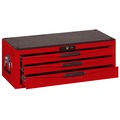 Teng Tools 8 Series Middle Box, 3 Drawer, Red, Steel, 26 in W x 12 in D x 10 in H TC803UN